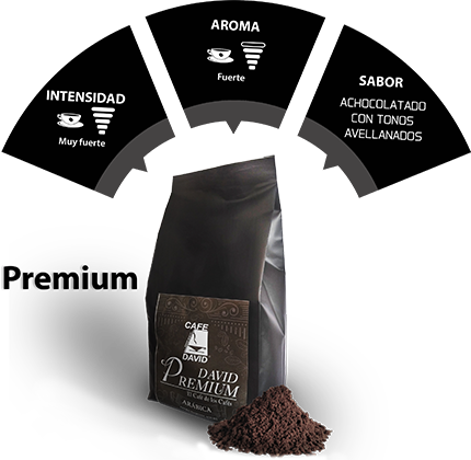 cafe david premium intenso aroma fuerte achocolatado